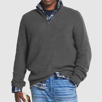 HENRY | Camisola premium com fecho de correr a meio
