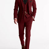 Abito tre pezzi uomo slim fit monopetto